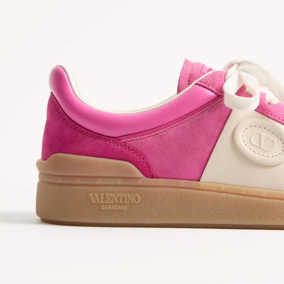 NIB [Valentino] Upvillage Crosta Sneakers In Cyclamen Pink Women's US 8 / EU 39 - Picture 7 of 15